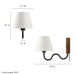 Sunlit Squiggle Arm Wall Sconce - view 16