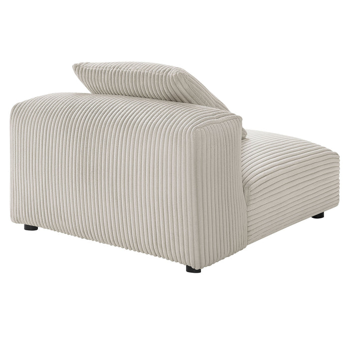 Solace  Modular Corduroy Upholstered Armless Chair - view 7