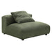 Solace  Modular Corduroy Upholstered Armless Chair - view 11