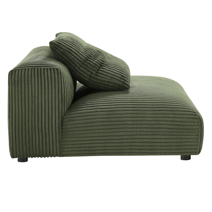 Solace  Modular Corduroy Upholstered Armless Chair - view 15