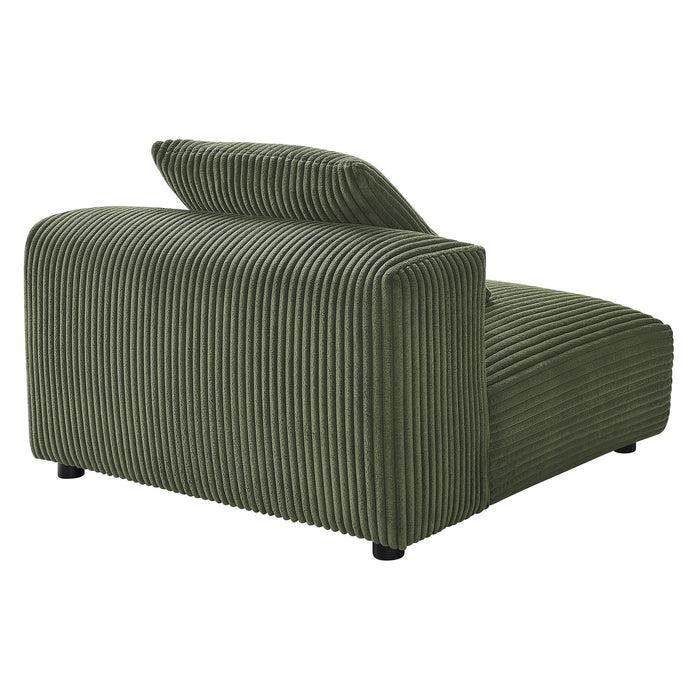 Solace  Modular Corduroy Upholstered Armless Chair - view 16