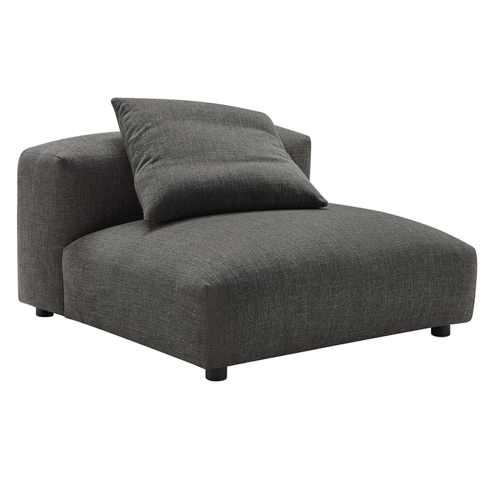 Solace 4-Piece Modular Upholstered Fabric Sectional Sofa With Ottoman by Modway - alternate view