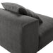 Solace  Modular Upholstered Fabric Armless Chair - view 9