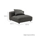 Solace  Modular Upholstered Fabric Armless Chair - in lifestyle setting