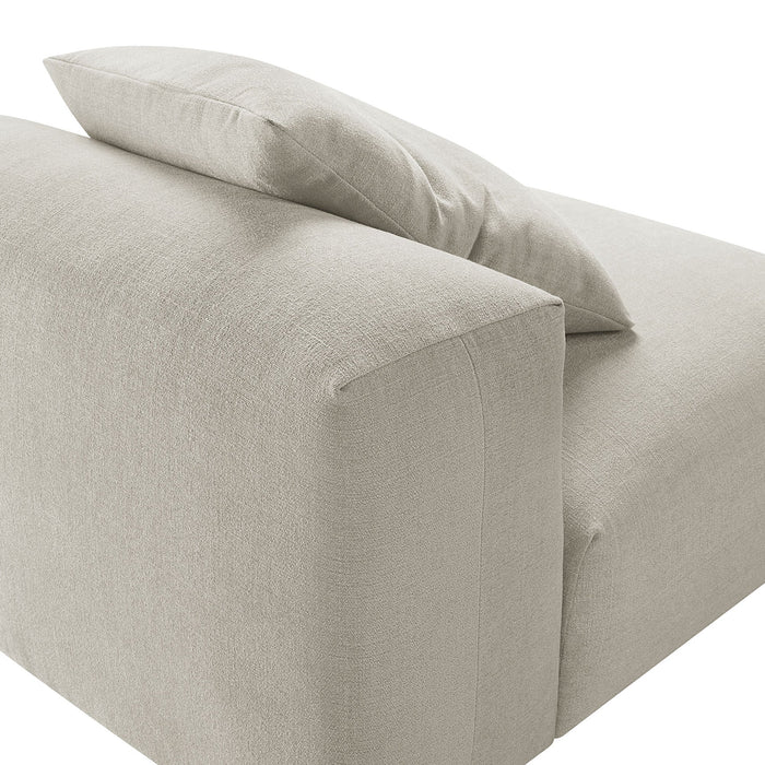 Solace  Modular Upholstered Fabric Armless Chair - view 17