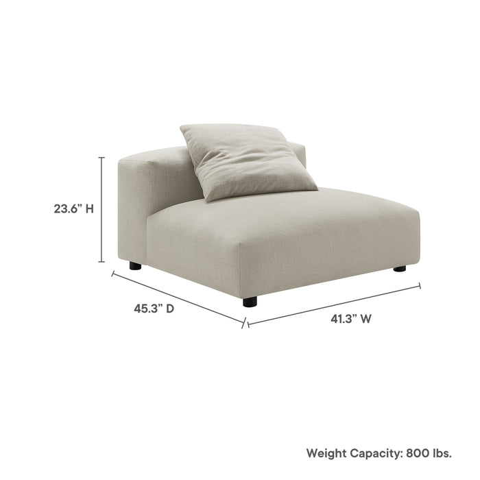Solace  Modular Upholstered Fabric Armless Chair - view 13