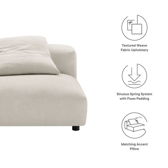 Solace  Modular Upholstered Fabric Armless Chair - view 21