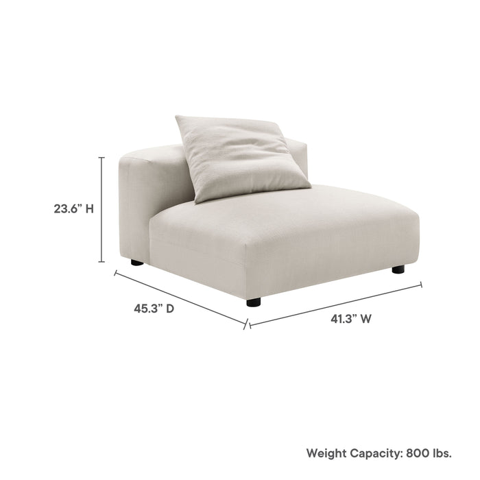 Solace  Modular Upholstered Fabric Armless Chair - view 22