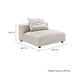Solace  Modular Upholstered Fabric Armless Chair - view 22