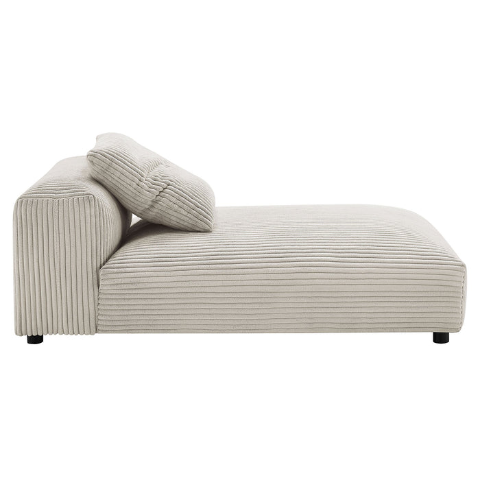 Solace 4-Piece Modular Corduroy Upholstered Sectional Sofa With Ottoman by Modway - accessory view