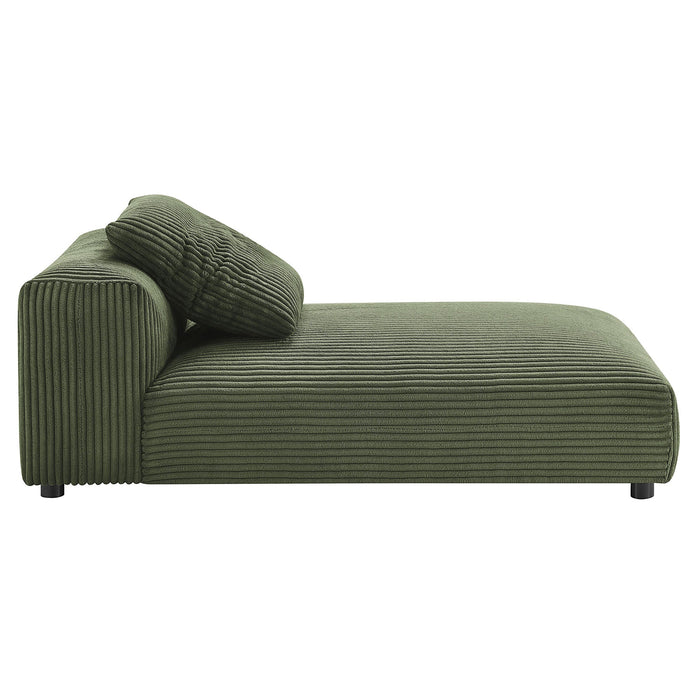 Solace 4-Piece Modular Corduroy Upholstered Sectional Sofa With Ottoman by Modway - view 30