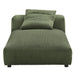 Modway Solace Modular Corduroy Upholstered Armless Chaise Lounge Living Room Furniture - View 16