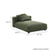 Modway Solace Modular Corduroy Upholstered Armless Chaise Lounge Living Room Furniture - View 11