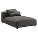 Solace 4-Piece Modular Upholstered Fabric Sectional Sofa With Ottoman by Modway - feature highlight