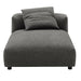 Modway Solace Modular Upholstered Fabric Armless Chaise Lounge Living Room Furniture - Installation View