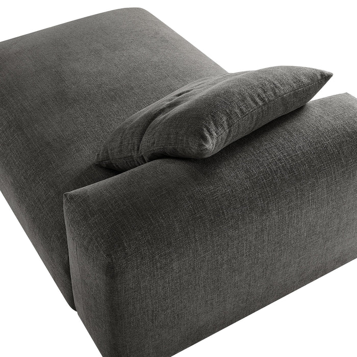 Modway Solace Modular Upholstered Fabric Armless Chaise Lounge Living Room Furniture - Features