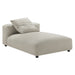 Modway Solace Modular Upholstered Fabric Armless Chaise Lounge Living Room Furniture - View 25