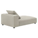 Modway Solace Modular Upholstered Fabric Armless Chaise Lounge Living Room Furniture - View 14