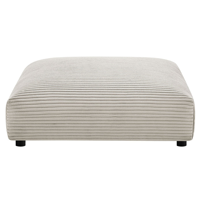 Solace 4-Piece Modular Corduroy Upholstered Sectional Sofa With Ottoman by Modway - product label