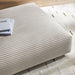 Modway Solace Modular Corduroy Upholstered Ottoman Living Room Furniture - Close-Up