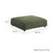 Modway Solace Modular Corduroy Upholstered Ottoman Living Room Furniture - View 9