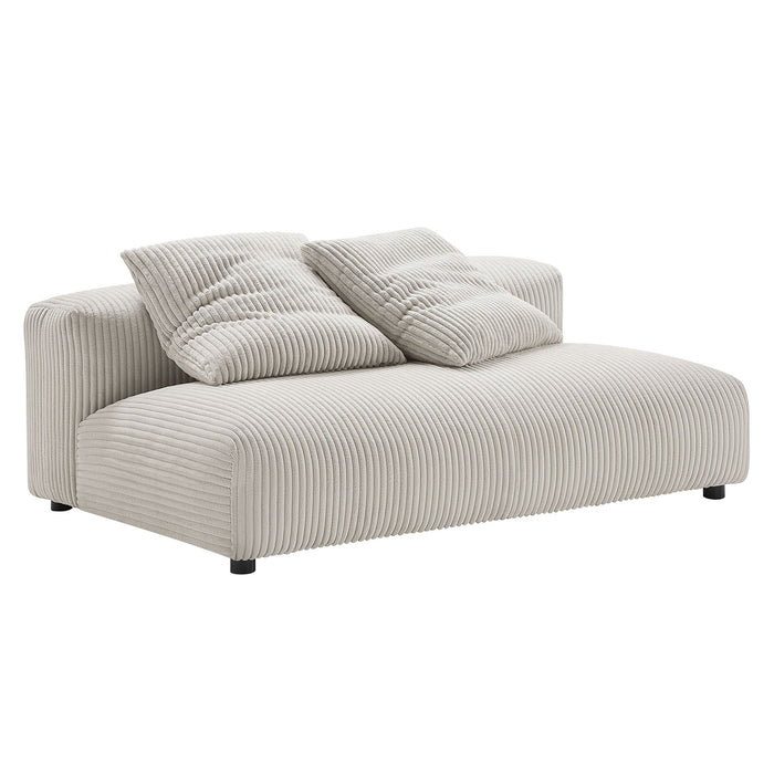 Solace Modular Corduroy Loveseat - front view
