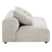 Modway Solace Modular Corduroy Upholstered Armless Loveseat and Ottoman Set Living Room Furniture - Dimensions