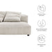 Solace Modular Corduroy Loveseat - control panel detail