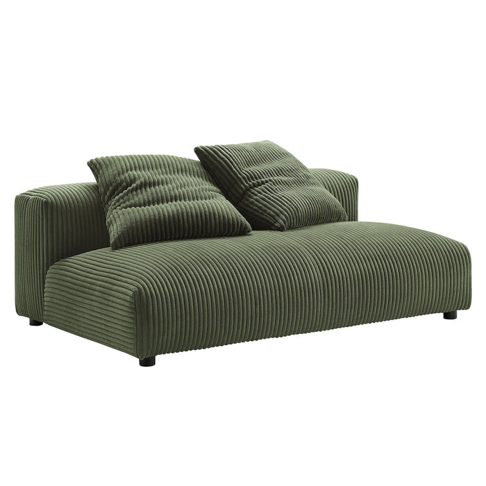 Solace 4-Piece Modular Corduroy Upholstered Sectional Sofa With Ottoman by Modway - view 27