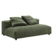 Modway Solace Modular Corduroy Upholstered Armless Loveseat and Ottoman Set Living Room Furniture - View 13