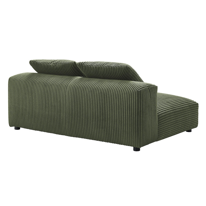 Solace Modular Corduroy Loveseat - back view