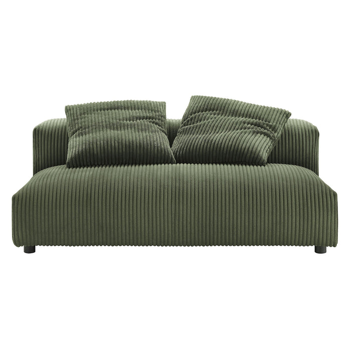 Solace Modular Corduroy Loveseat - specifications diagram