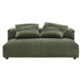 Modway Solace Modular Corduroy Upholstered Armless Loveseat and Ottoman Set Living Room Furniture - View 17