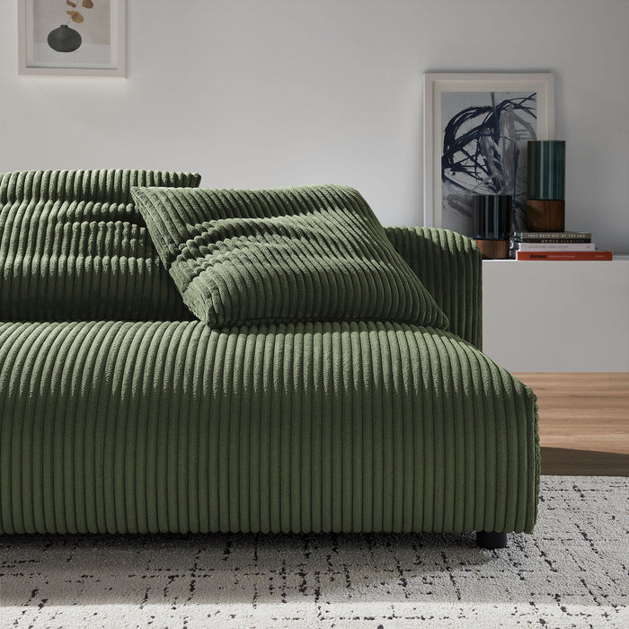 Solace Modular Corduroy Loveseat - feature highlight