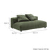 Solace Modular Corduroy Loveseat - angle view