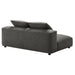 Solace Modular Upholstered Armless Loveseat - back view