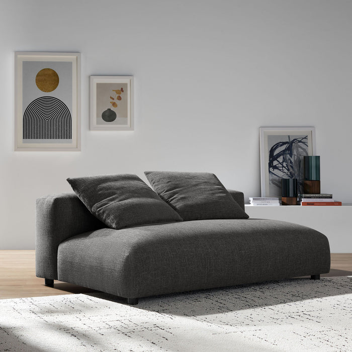 Solace Modular Upholstered Armless Loveseat - alternate view
