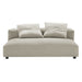 Solace Modular Upholstered Armless Loveseat and Ottoman Set for Modern Comfort and Style - view 17
