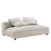 Solace Modular Upholstered Armless Loveseat and Ottoman Set for Modern Comfort and Style - view 25