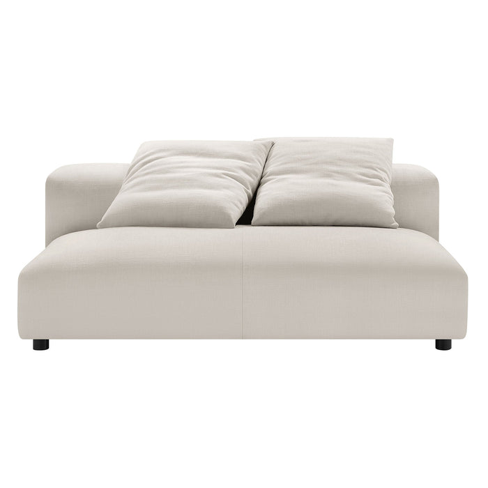 Solace Modular Upholstered Armless Loveseat and Ottoman Set for Modern Comfort and Style - view 27