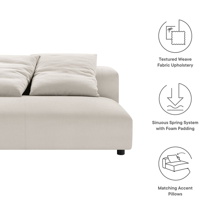 Solace Modular Upholstered Armless Loveseat - view 21