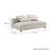 Solace Modular Upholstered Armless Loveseat - control panel detail