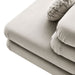 Jubilee Modular Performance Velvet Armless Chair Almond