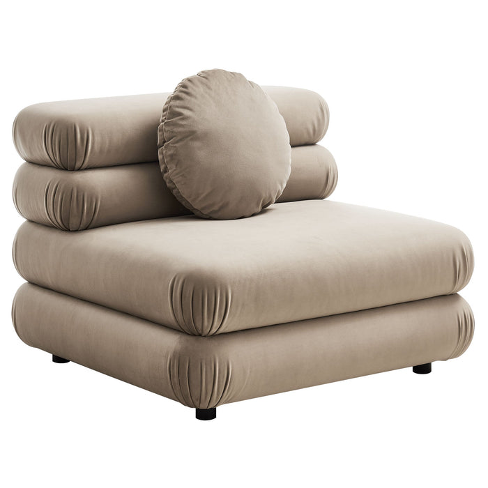 Jubilee 4-Piece Modular Performance Velvet Sectional Sofa by Modway - view 24