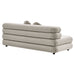 Jubilee Modular Performance Velvet Armless Loveseat Almond
