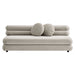 Jubilee Modular Performance Velvet Armless Loveseat Almond