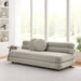 Jubilee Modular Performance Velvet Armless Loveseat Almond