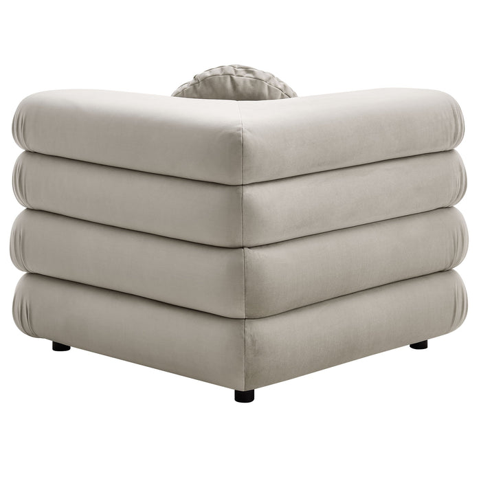 Jubilee 4-Piece Modular Performance Velvet Sectional Sofa by Modway - control panel detail
