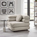 Jubilee Modular Performance Velvet Corner Chair Almond
