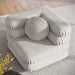 Jubilee Modular Performance Velvet Corner Chair Almond